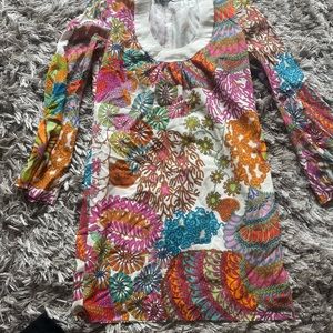 Trina Turk summer dress. cute, colorful. Size 2 but I am a 6 and it fits .